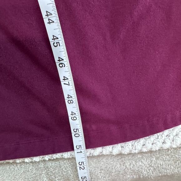 J Jill Dress Womens M Purple Maxi Dress A-Line Pockets V-Neck Short Sleeve - Picture 9 of 13